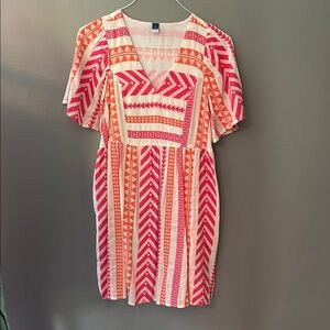 Old Navy pink & orange dress * sz SM
